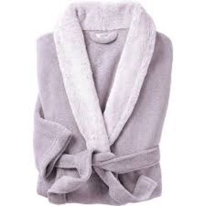 Plush Bathrobe Soft Lavender S/M